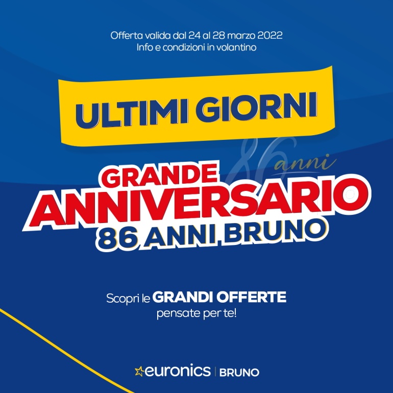 GRANDE ANNIVERSARIO Bruno Euronics